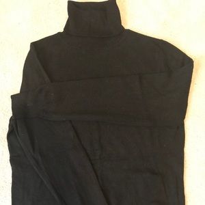 Size LARGE black turtleneck sweater